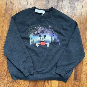 American eagle dark grey crew neck x Disney Mickey Mouse